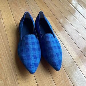 Rothy's Blue Plaid Flats